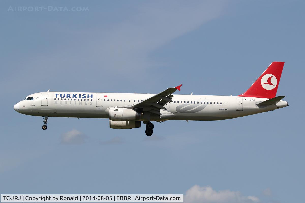 TC-JRJ, 2008 Airbus A321-231 C/N 3429, at bru