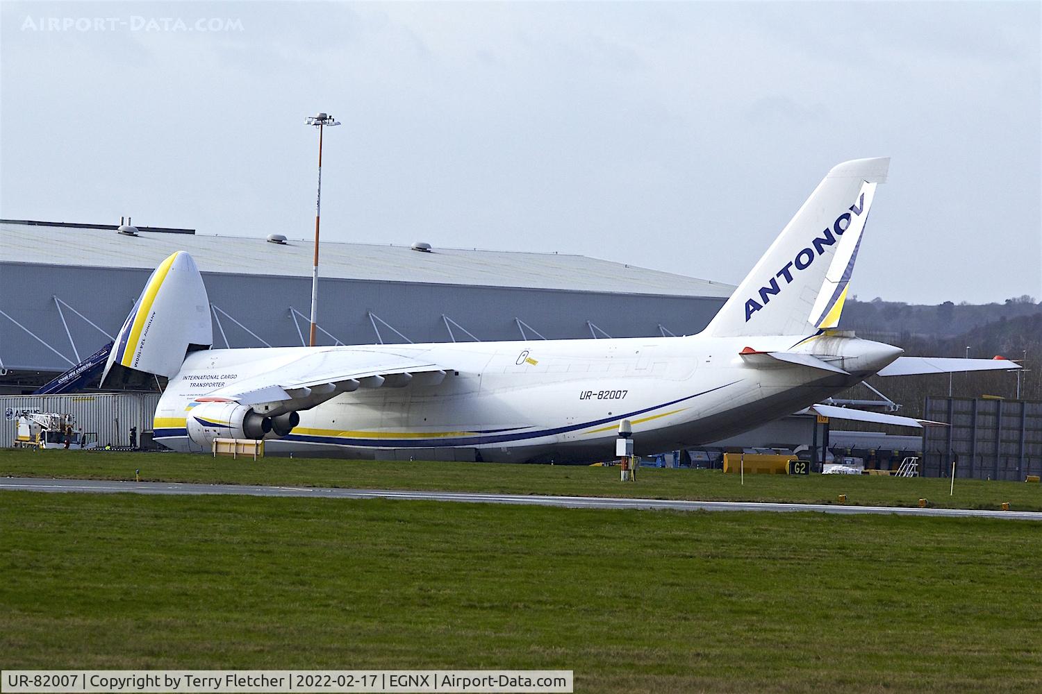 UR-82007, 1988 Antonov An-124-100 Ruslan C/N 19530501005, At East Midlands