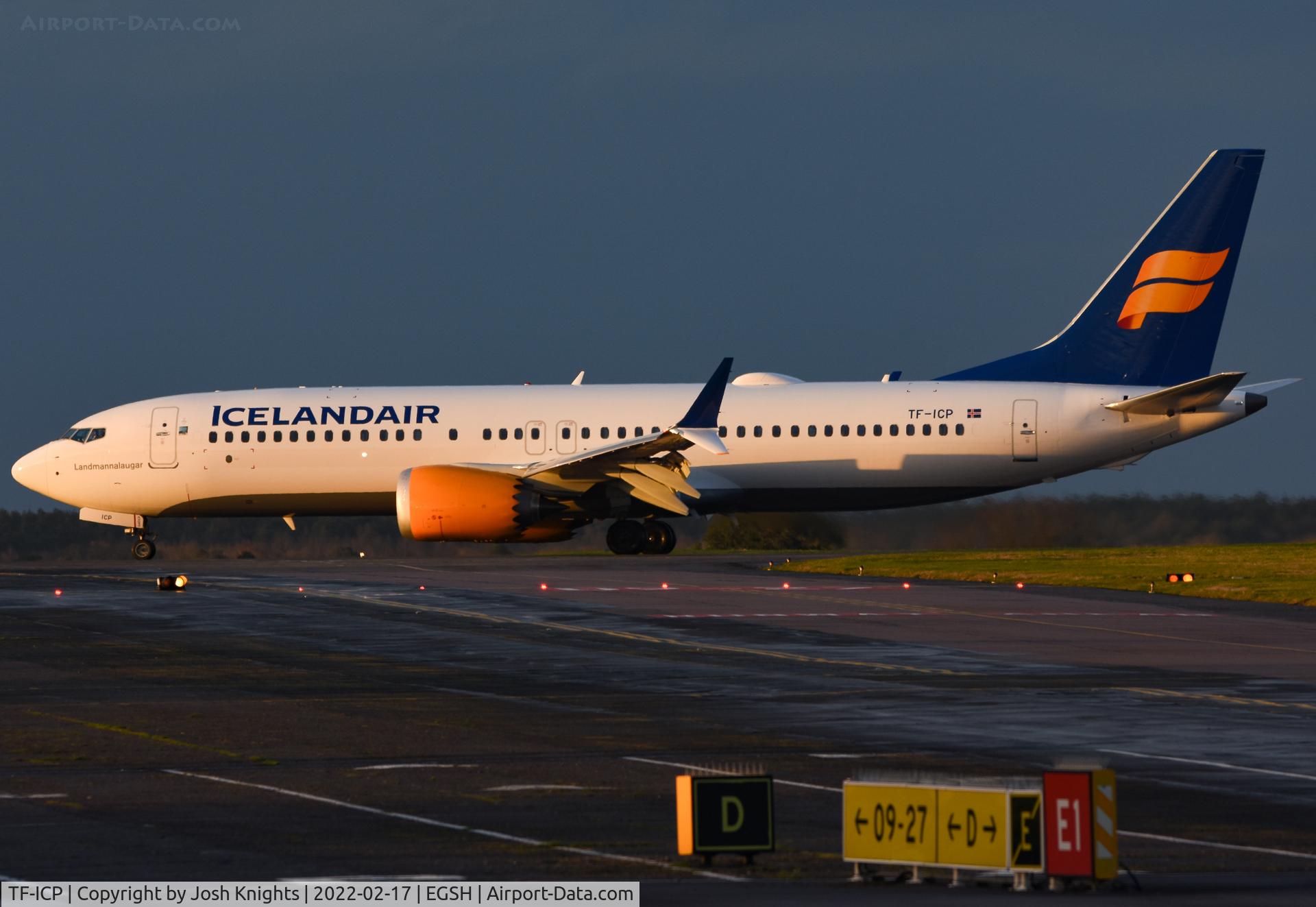 TF-ICP, 2019 Boeing 737-8 MAX C/N 44360, Arriving For Respray.