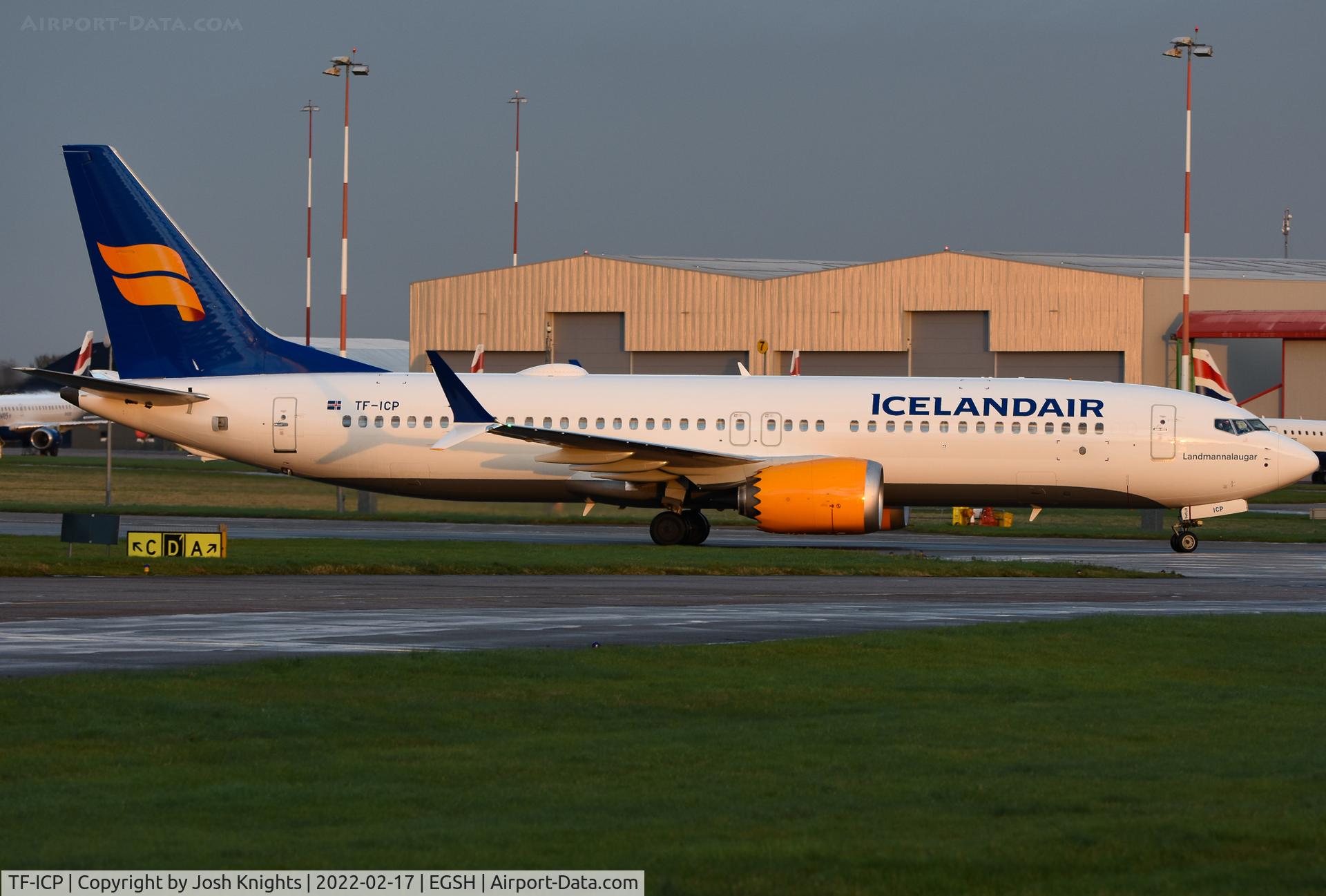 TF-ICP, 2019 Boeing 737-8 MAX C/N 44360, Arriving For Respray.