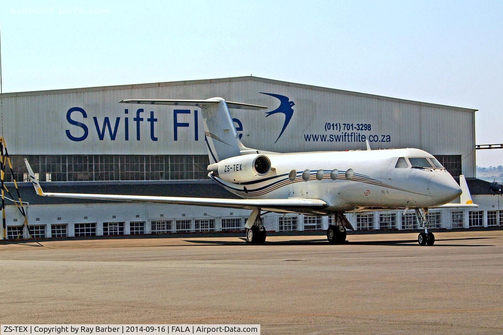 ZS-TEX, 1982 Gulfstream American G-1159A Gulfstream III Gulfstream III C/N 355, ZS-TEX   Gulfstream G3 [355] Lanseria~ZS 16/09/2014