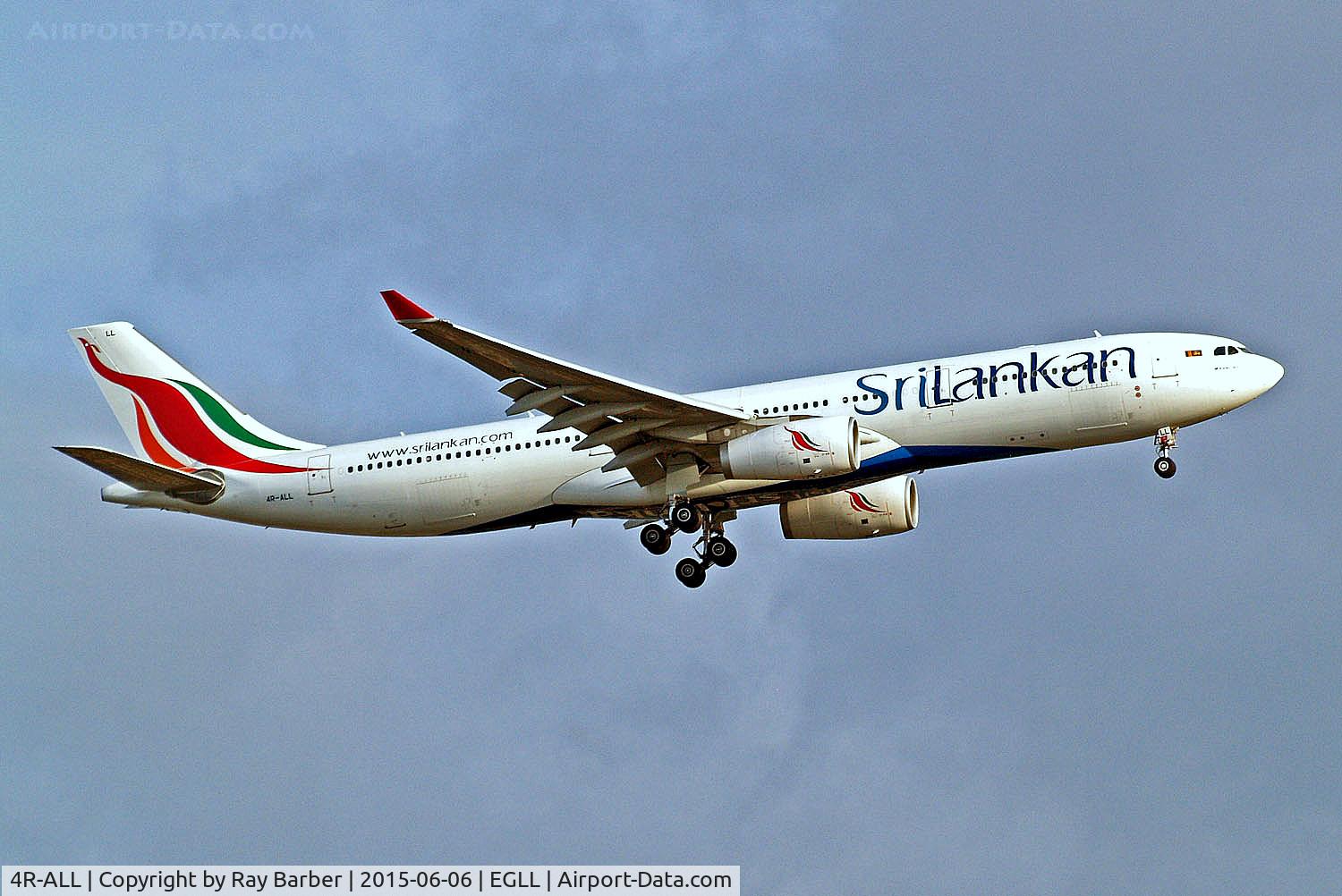 4R-ALL, 2014 Airbus A330-343 C/N 1564, 4R-ALL   Airbus A330-343E [1564] (SriLankan Airlines) Home~G 06/06/2015
