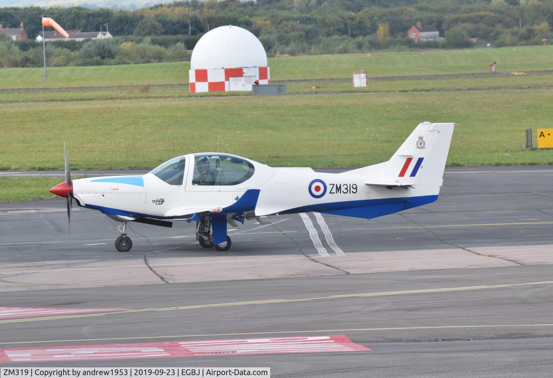 ZM319, 2017 Grob G-120TP-A Prefect T.1 C/N 11144, ZM319 at Gloucestershire Airport.
