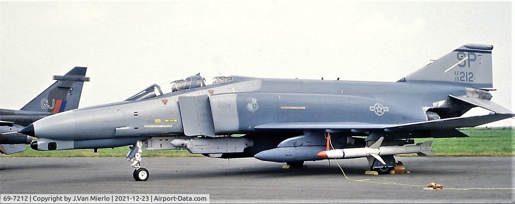 69-7212, 1969 McDonnell Douglas F-4G Phantom II C/N 3869, Slide scan Chièvres