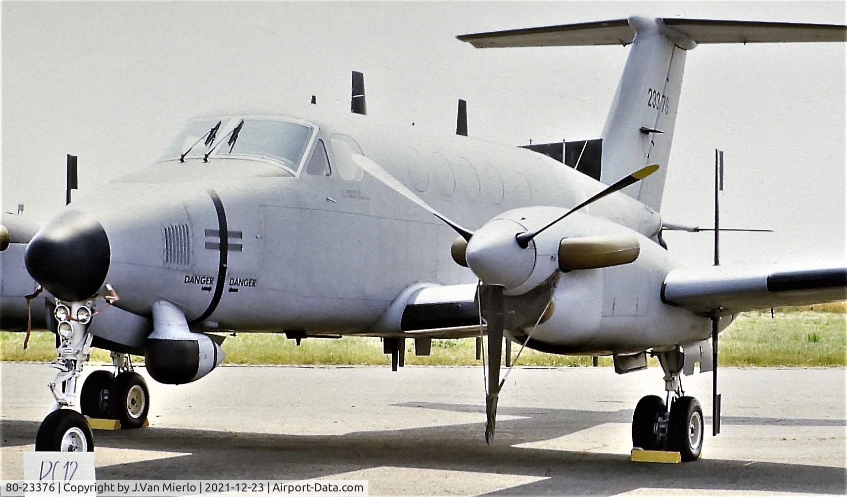80-23376, 1980 Beech RC-12D Huron C/N BP-17/GR-11, Slide scan Chièvres