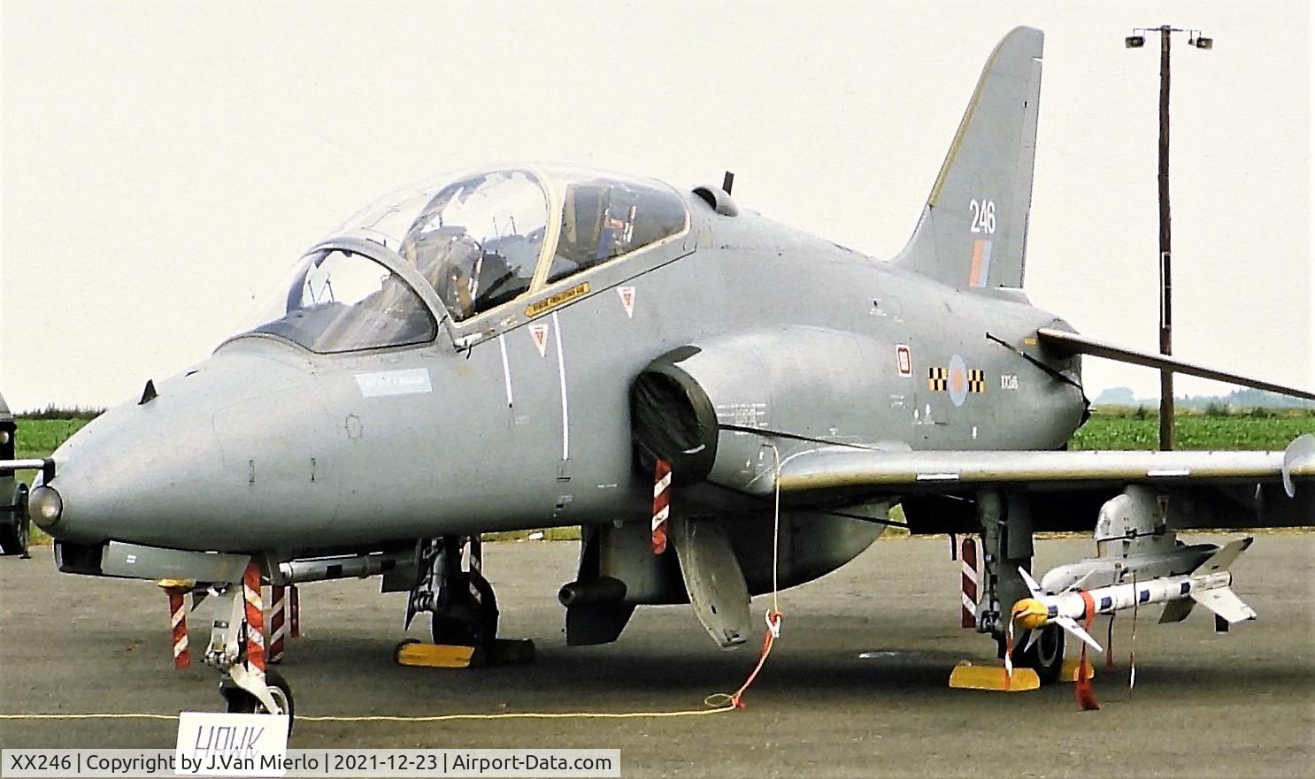 XX246, 1978 Hawker Siddeley Hawk T.1A C/N 082/312082, Slide scan Chièvres