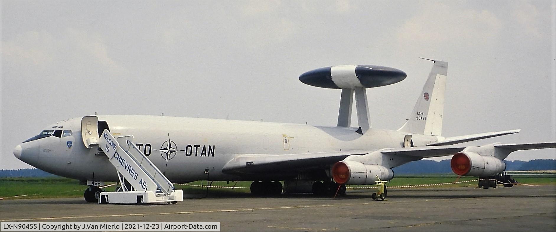 LX-N90455, 1984 Boeing E-3A Sentry C/N 22850, Slide scan Chièvres