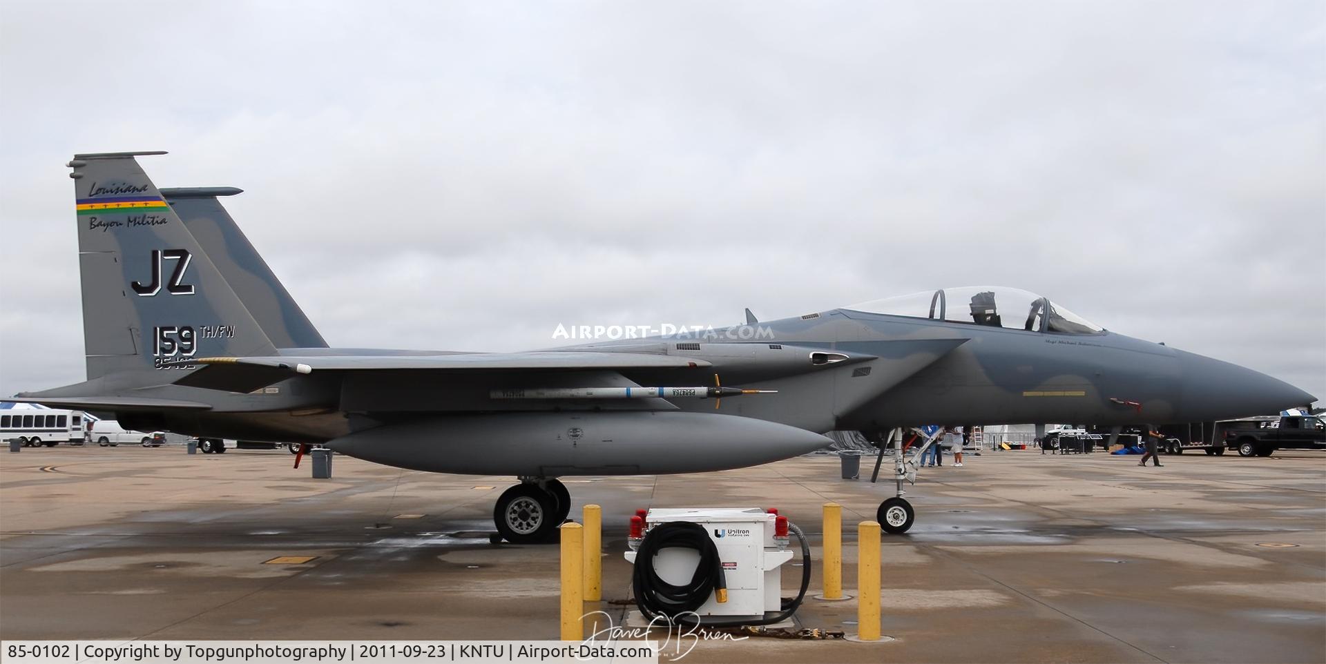 85-0102, 1985 McDonnell Douglas F-15C Eagle C/N 0955/C344, Bayou Militia