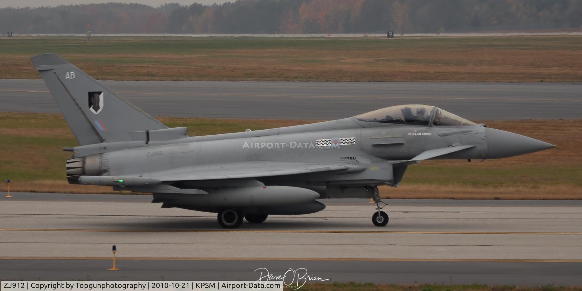ZJ912, 2004 Eurofighter EF-2000 Typhoon FGR4 C/N 0044/BS003, ASCOT22