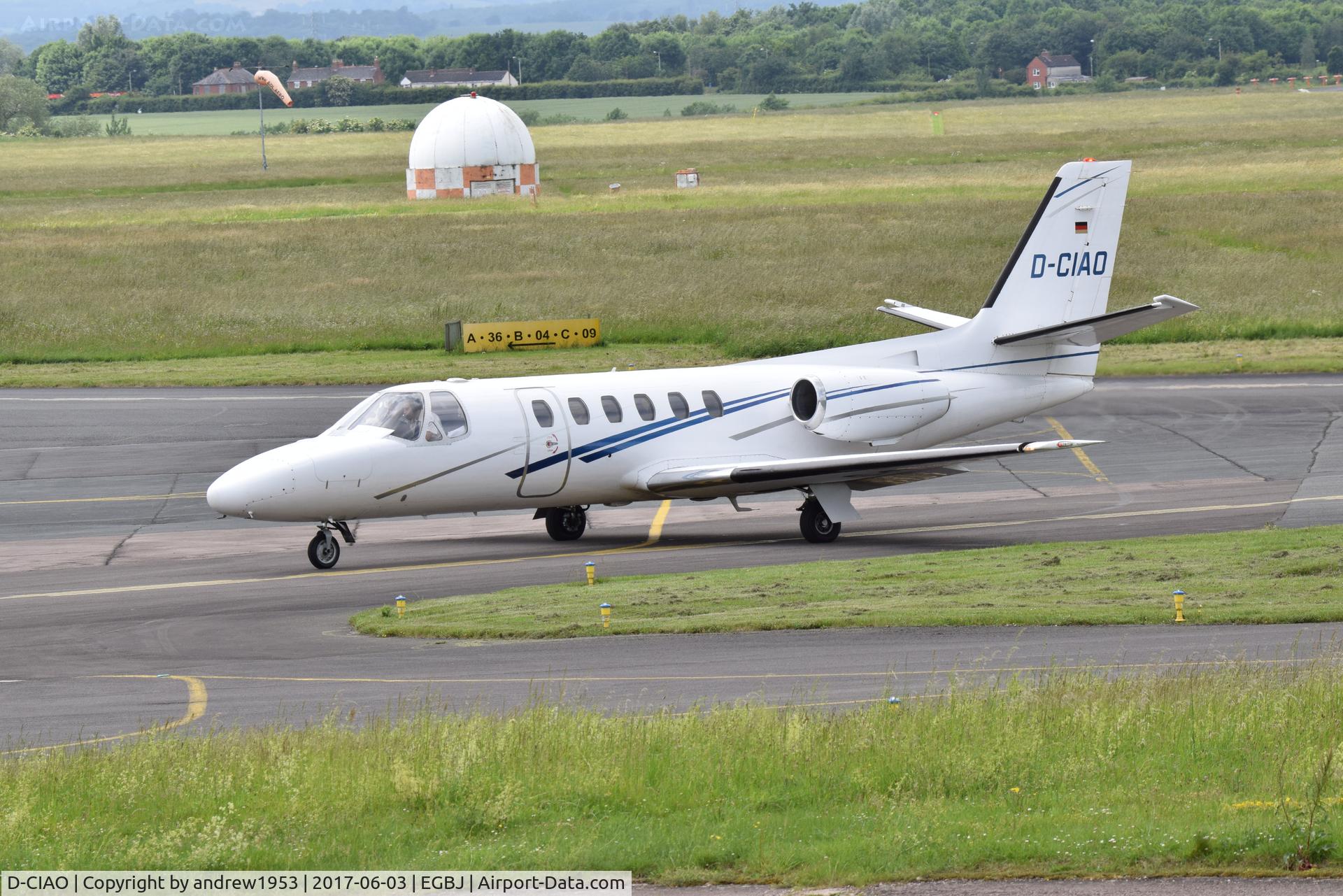 D-CIAO, 1981 Cessna 550 Citation II C/N 550-0255, D-CIAO at Gloucestershire Airport.
