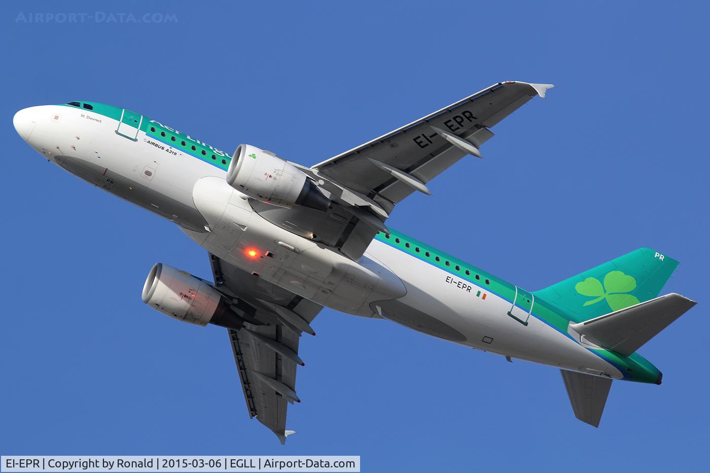 EI-EPR, 2007 Airbus A319-111 C/N 3169, at lhr