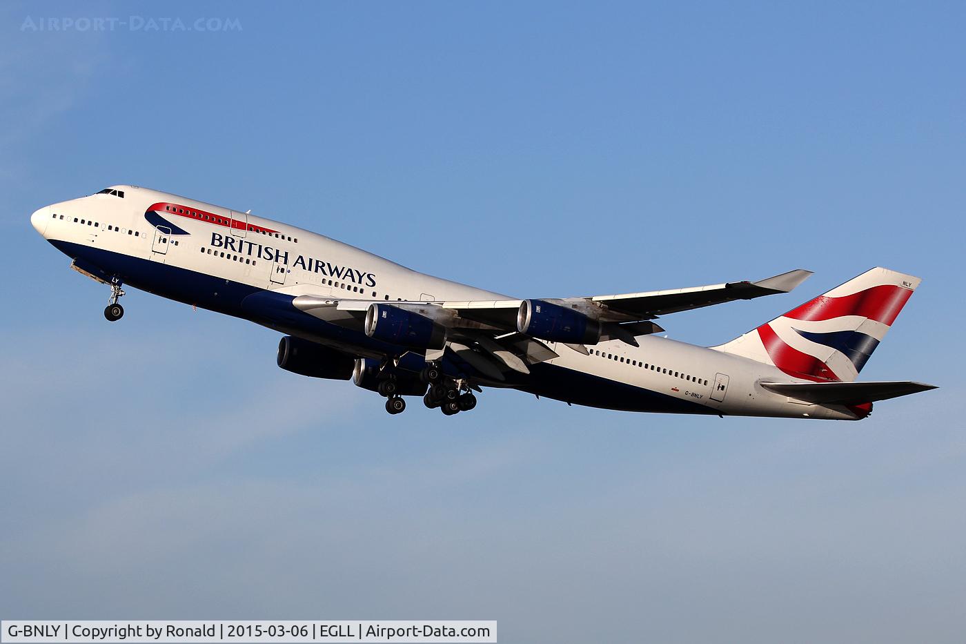 G-BNLY, 1993 Boeing 747-436 C/N 27090, at lhr