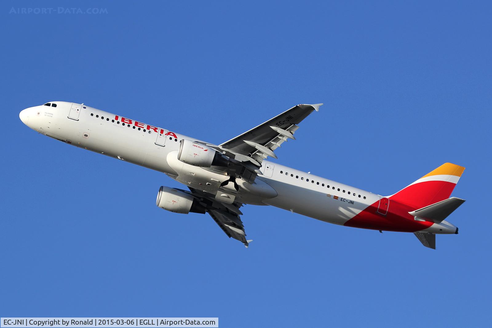EC-JNI, 2004 Airbus A321-211 C/N 2270, at lhr