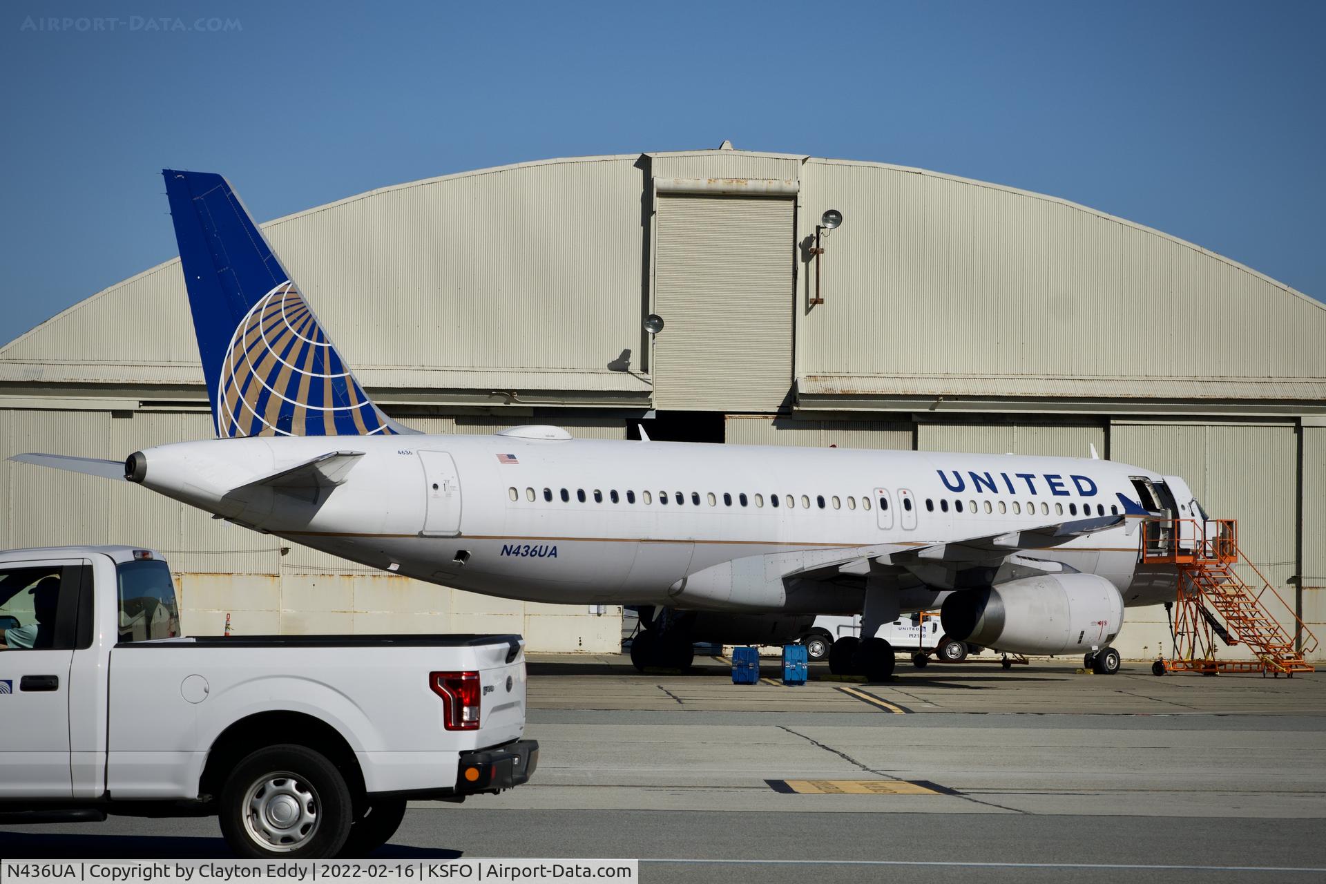 N436UA, 1996 Airbus A320-232 C/N 638, SFO 2022.