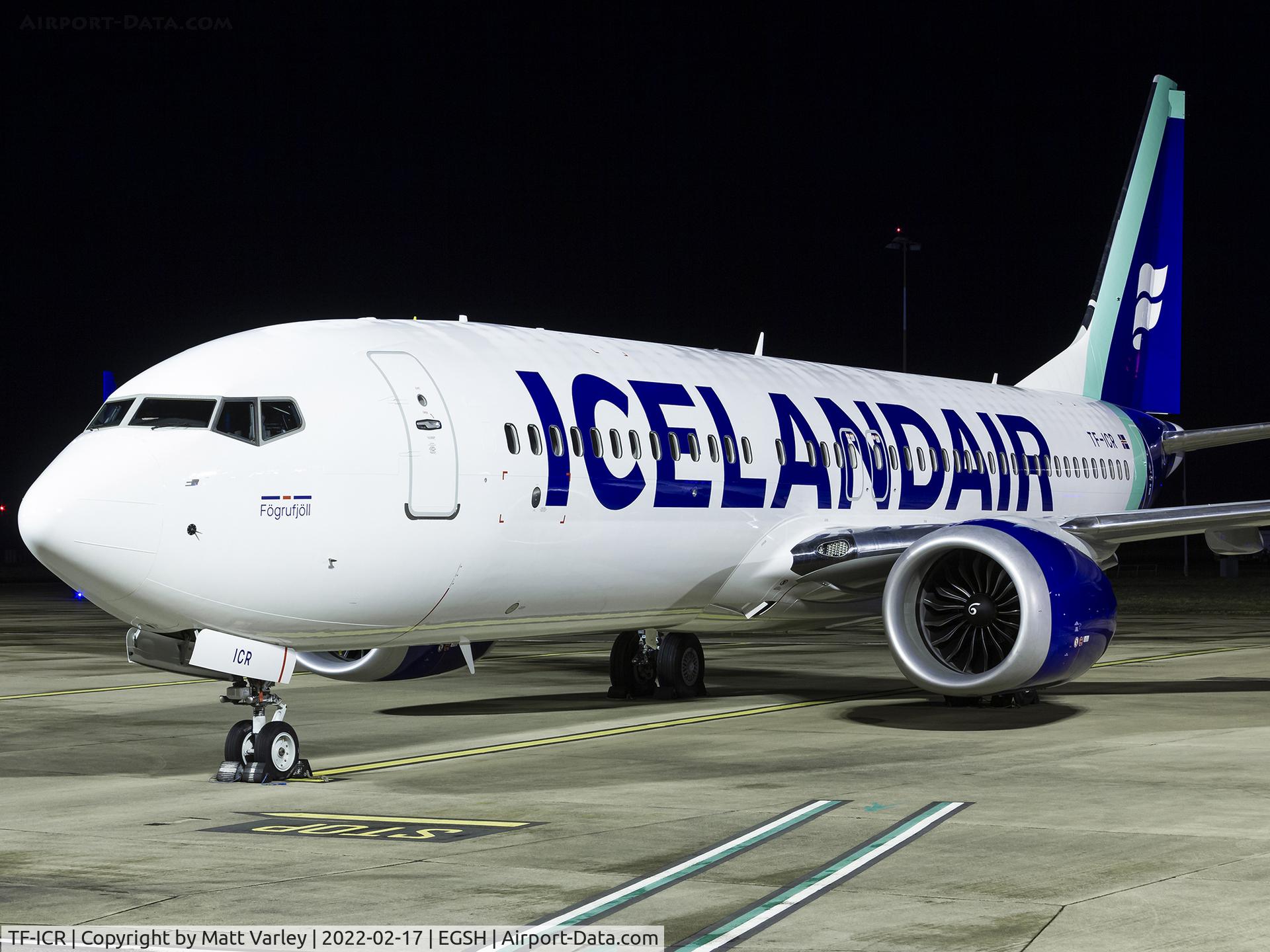 TF-ICR, 2021 Boeing 737-8 MAX C/N 44362, Icelandair