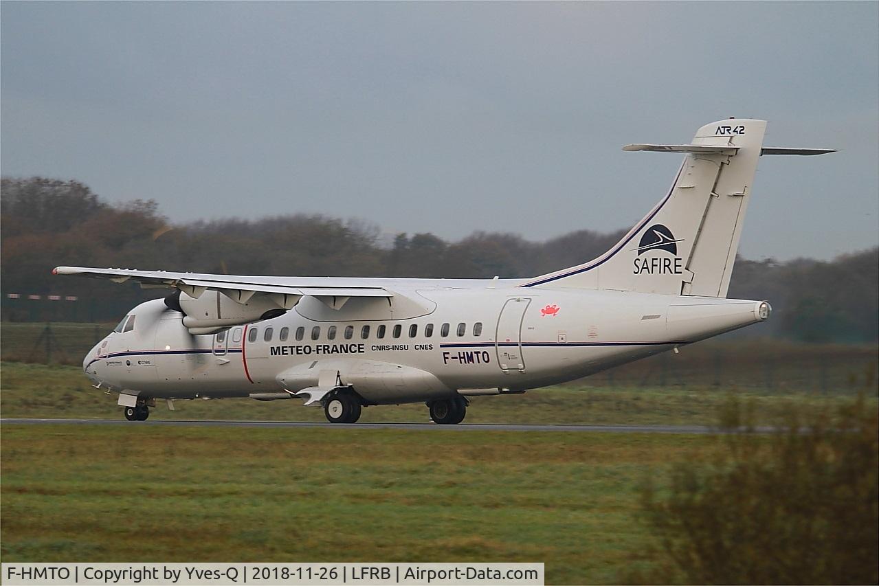 F-HMTO, 1988 ATR 42-320 C/N 078, ATR 42-320, Take off run rwy 25L, Brest-Bretagne Airport (LFRB-BES)