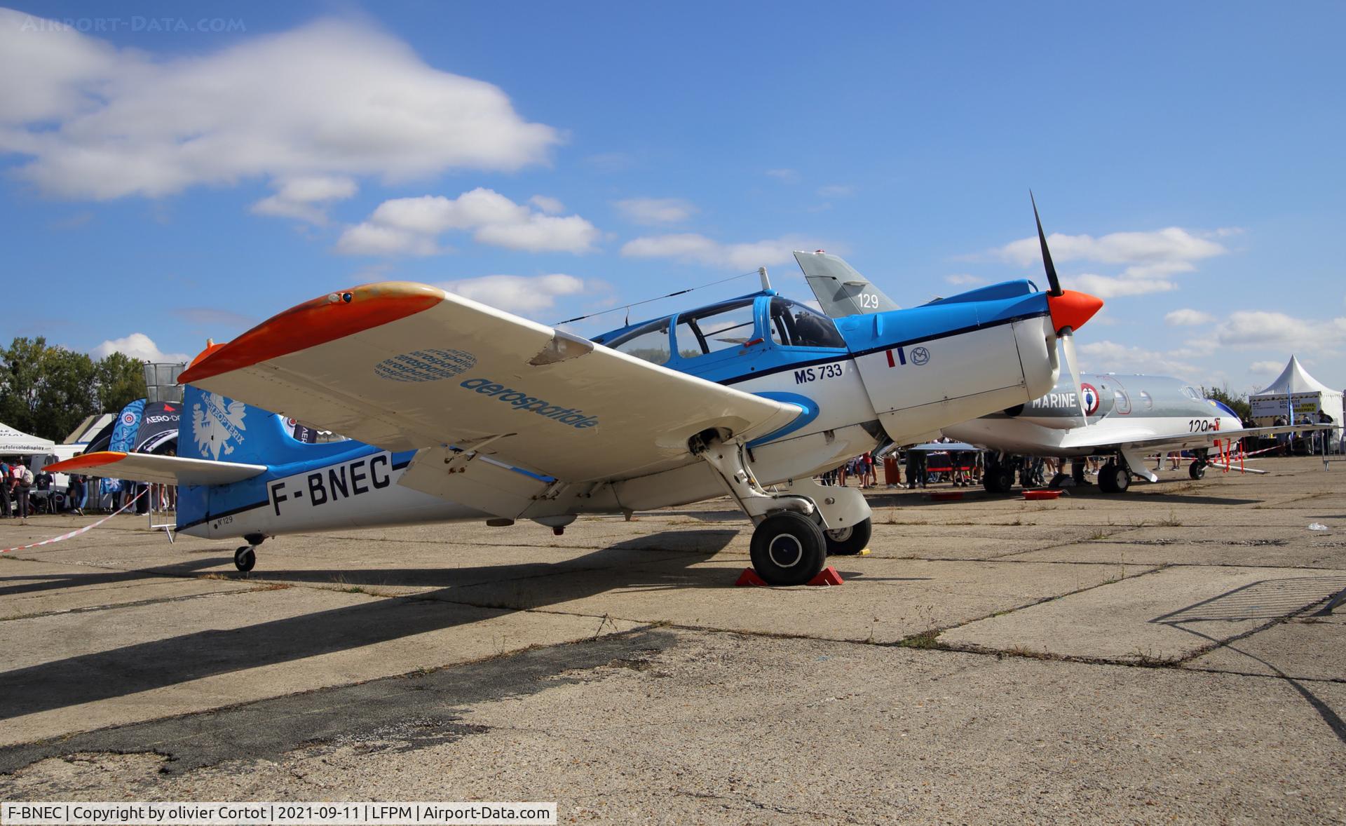 F-BNEC, 1958 Morane-Saulnier MS-733 Alcyon C/N 129, Melun airshow 2021