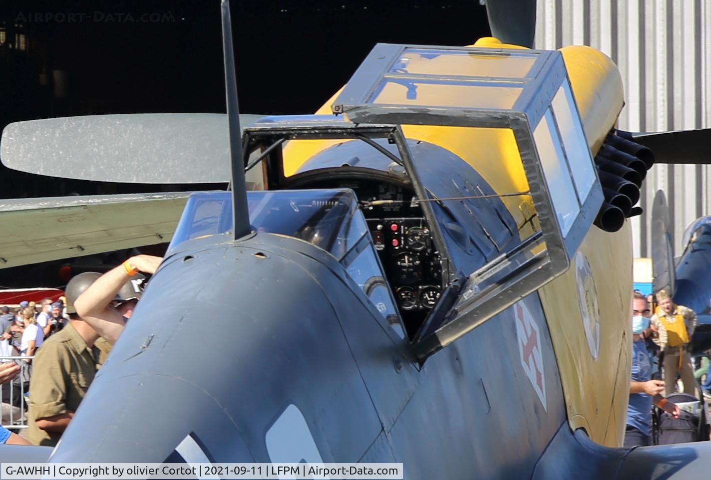 G-AWHH, 1958 Hispano HA-1112-M1L Buchon C/N 145, a view on the cockpit