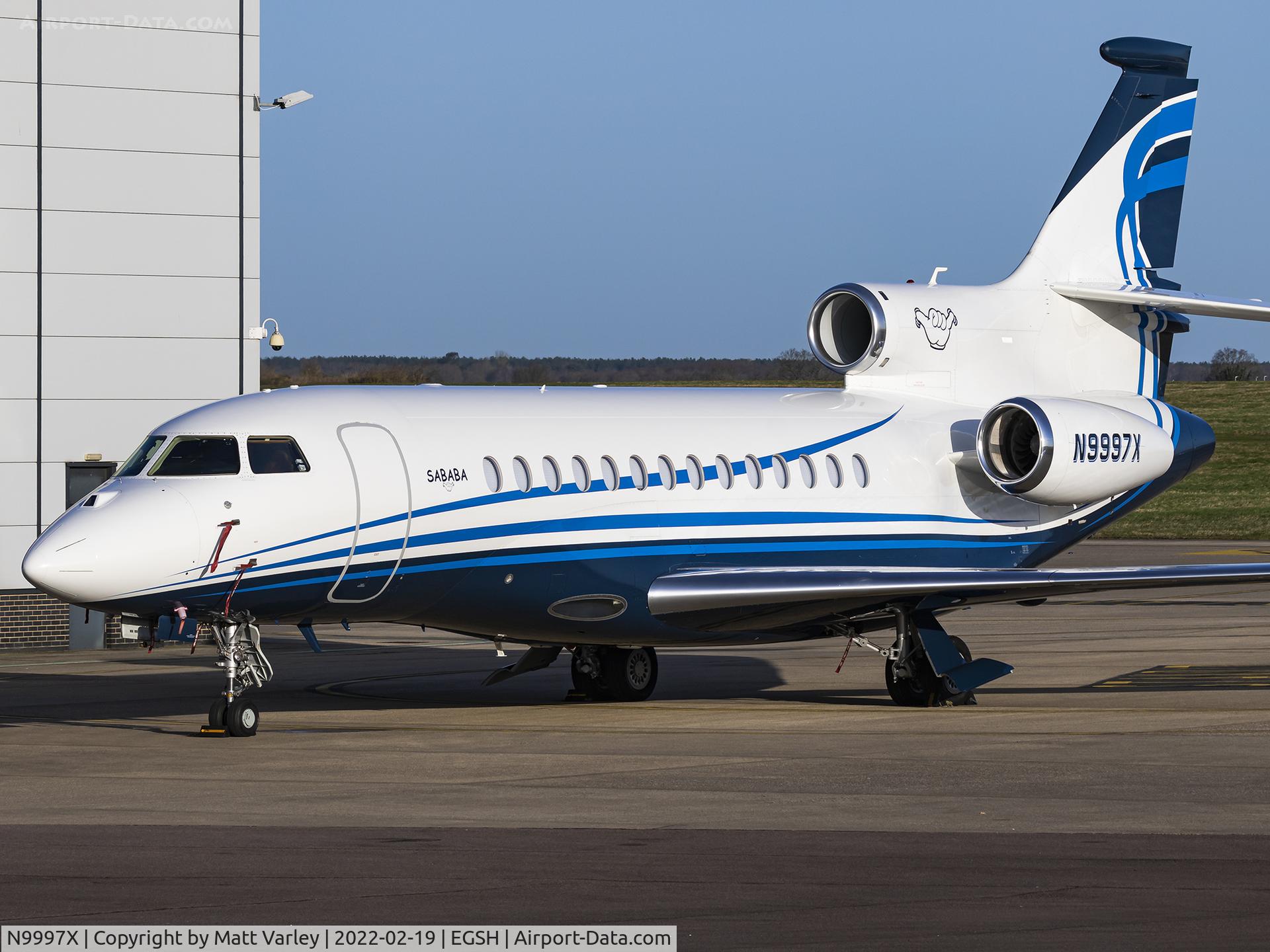 N9997X, 2009 Dassault Falcon 7X C/N 51, Sat on the SaxonAir ramp....