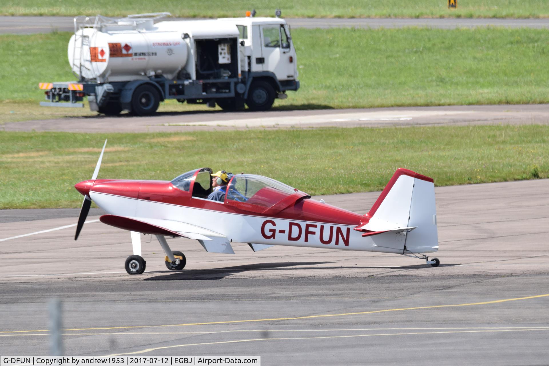 G-DFUN, 2006 Vans RV-6 C/N PFA 181A-13191, G-DFUN at Gloucestershire Airport.