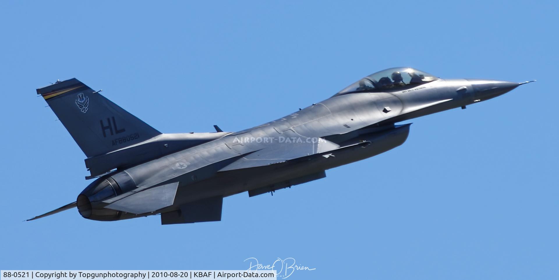 88-0521, 1988 General Dynamics F-16CG Night Falcon C/N 1C-123, Viper Demo high alpha pass