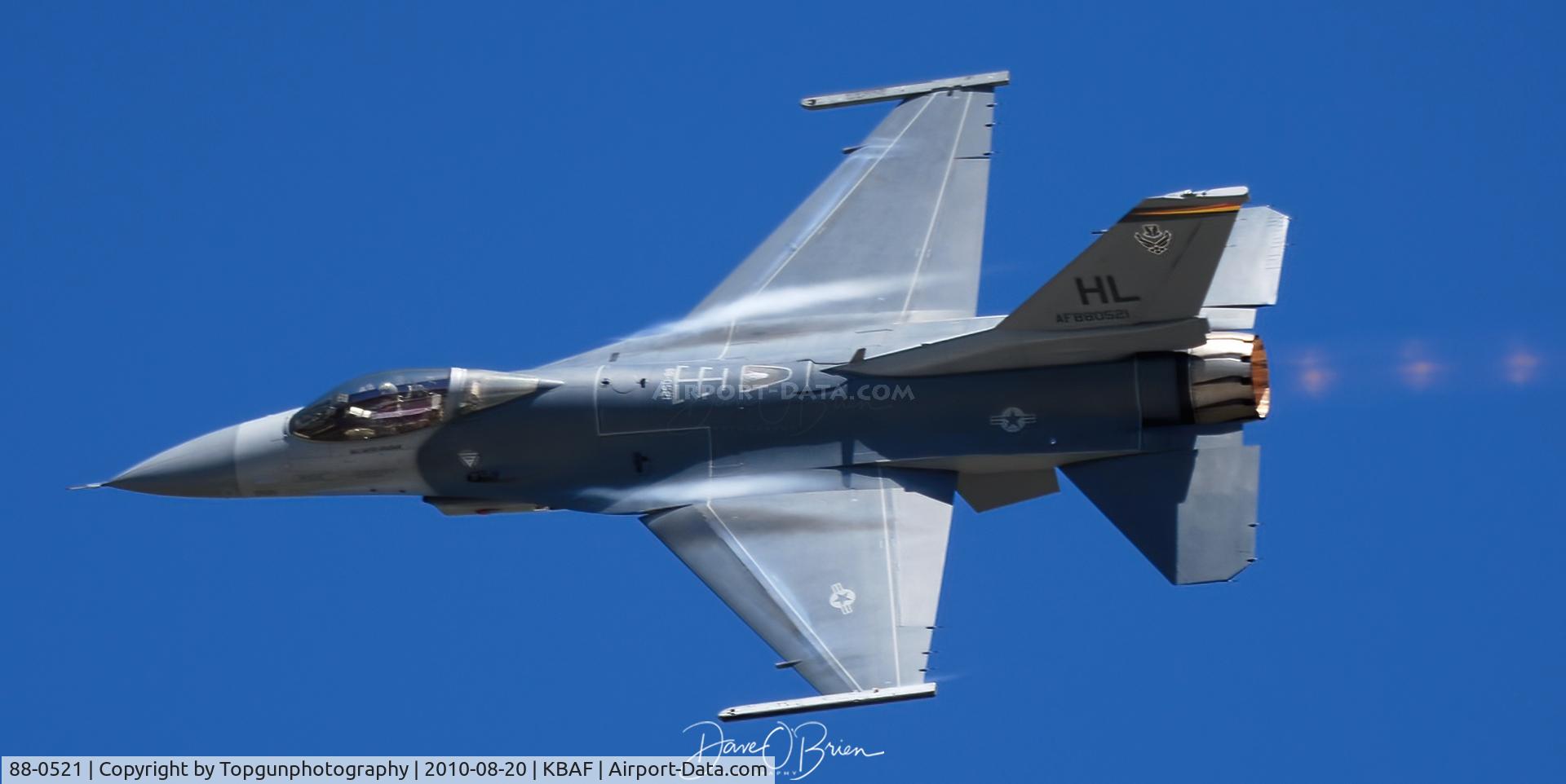 88-0521, 1988 General Dynamics F-16CG Night Falcon C/N 1C-123, Viper Demo Photo pass