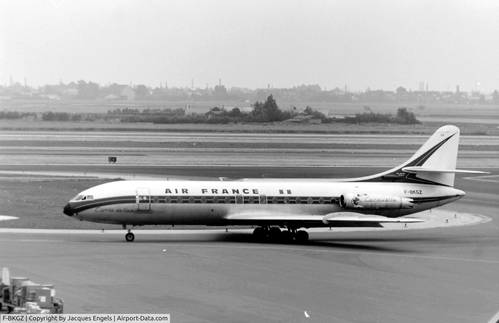 F-BKGZ, 1961 Sud Aviation SE-210 Caravelle III C/N 83, Amsterdam, Schiphol, July 1970