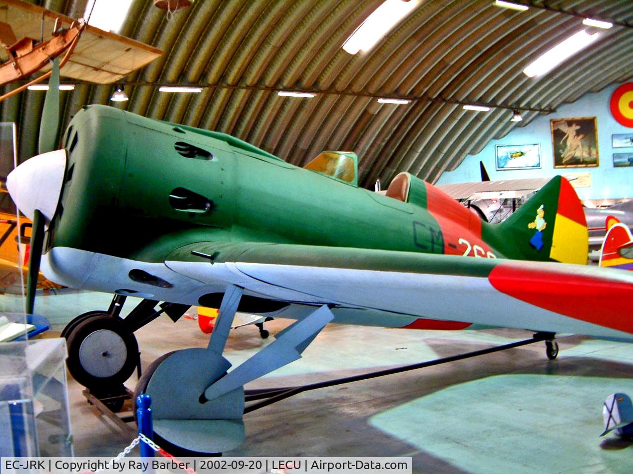 EC-JRK, 1939 Polikarpov I-16 Type 24 C/N 2421039, EC-JRK   (CM-249) Polikarpov I-16 Type 24 [2421039] (Fundacion Infante de Orleans) Madrid-Cuatro Vientos~EC 20/09/2002