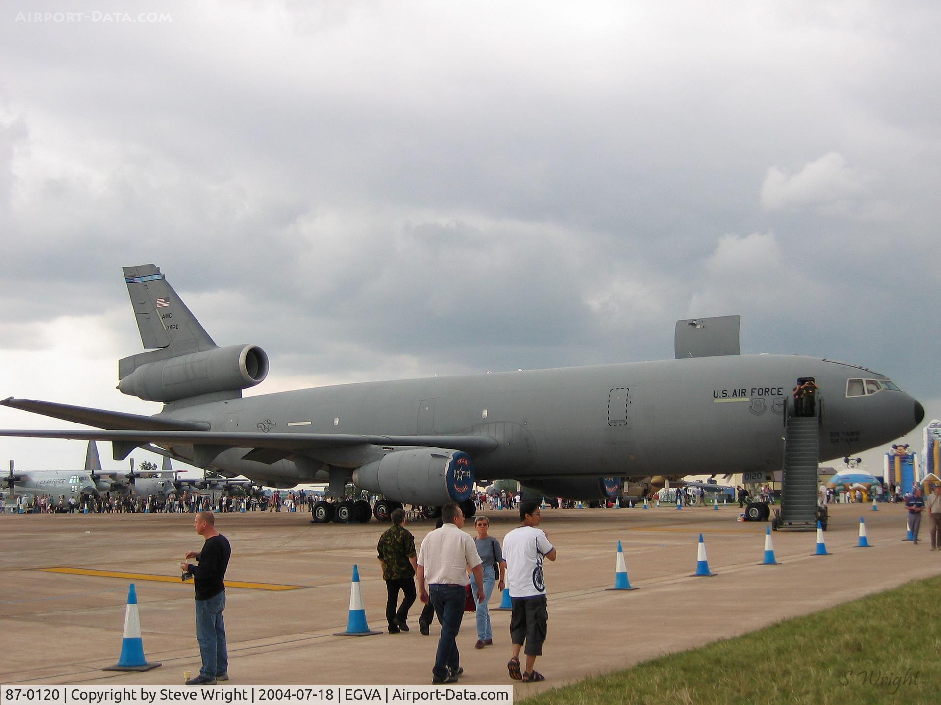 87-0120, 1987 McDonnell Douglas KC-10A Extender C/N 48306, RIAT 2004 RAF Fairford UK