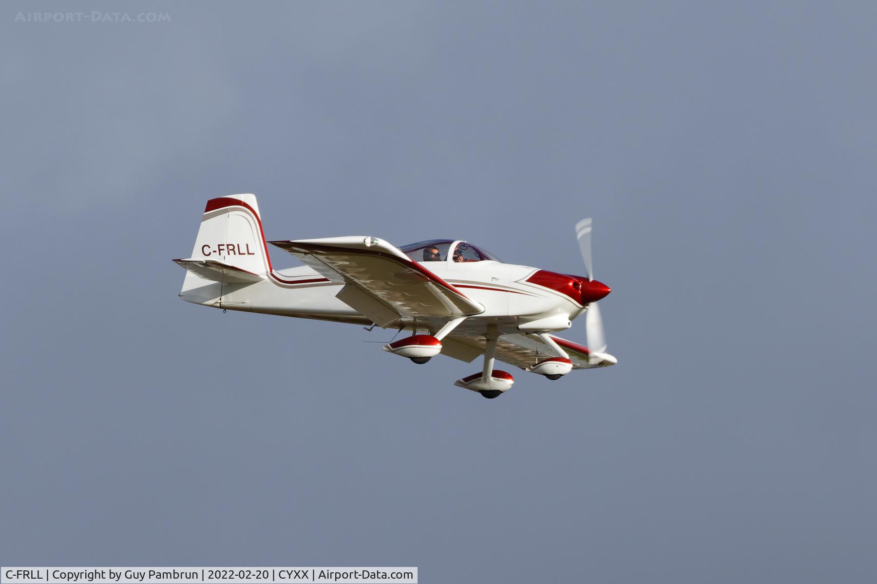 C-FRLL, 2009 Vans RV-7A C/N 71378, Landing on 19