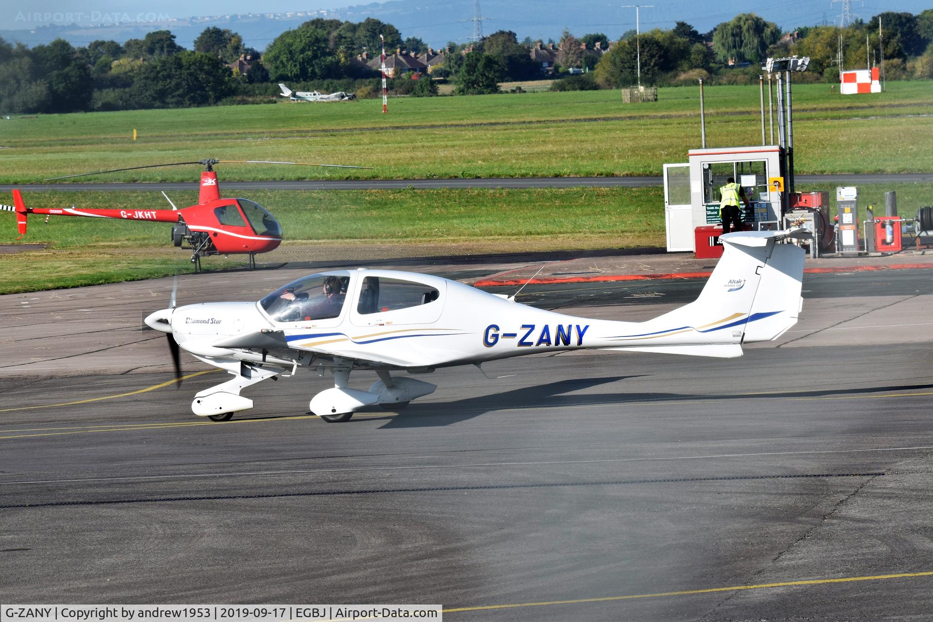 G-ZANY, 2003 Diamond DA-40D Diamond Star C/N D4.040, G-ZANY at Gloucestershire Airport.