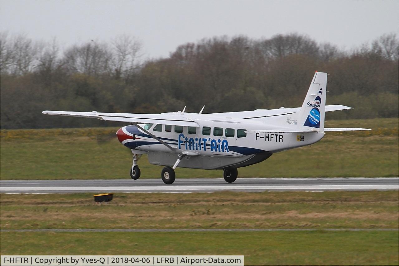F-HFTR, 2008 Cessna 208B Grand Caravan C/N 208B-2041, Cessna 208B Grand Caravan, Take off rwy 25L, Brest-Bretagne Airport (LFRB-BES)