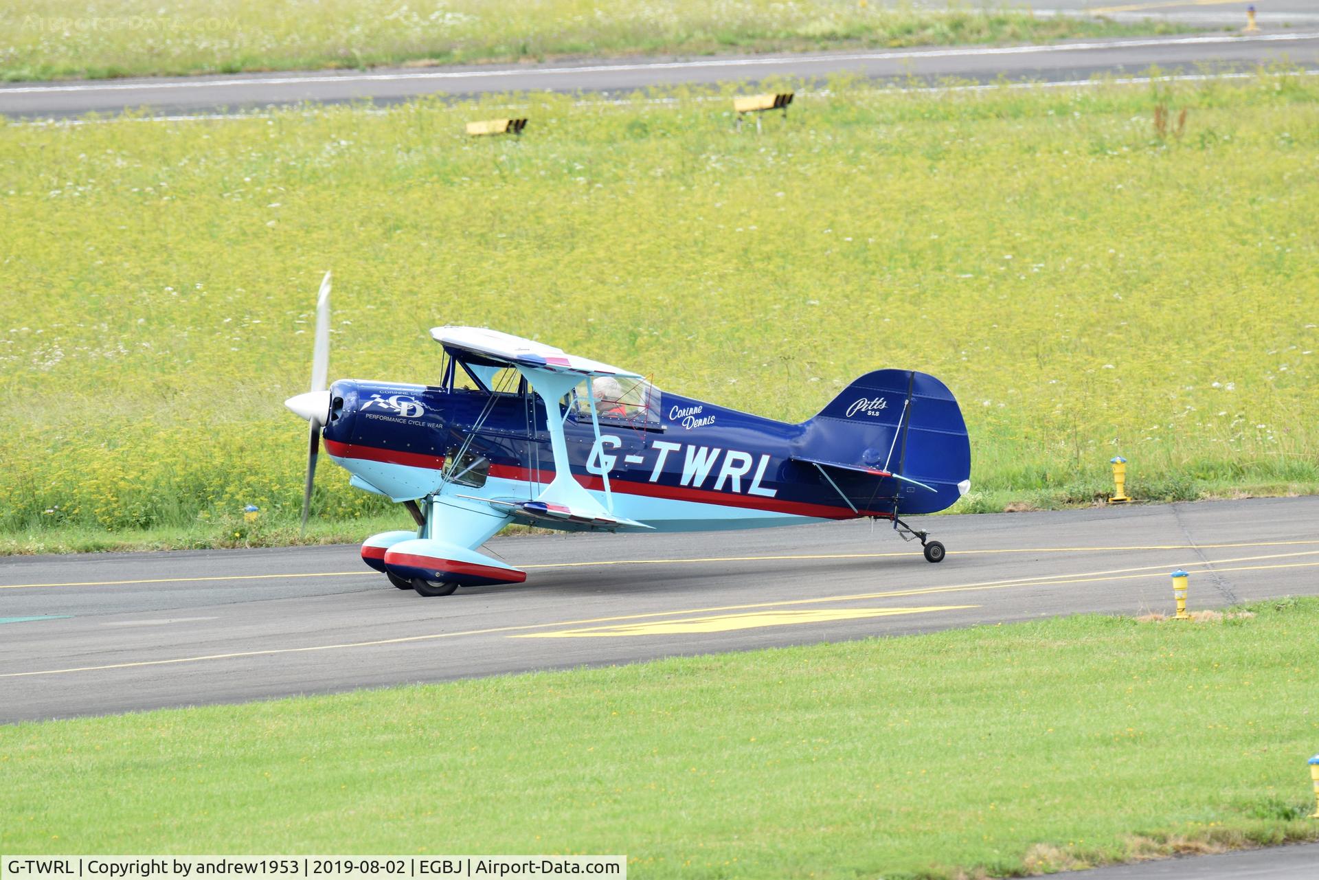 G-TWRL, 2015 Pitts S-1S Special Special C/N PFA 009-14196, G-TERL at Gloucestershire Airport.