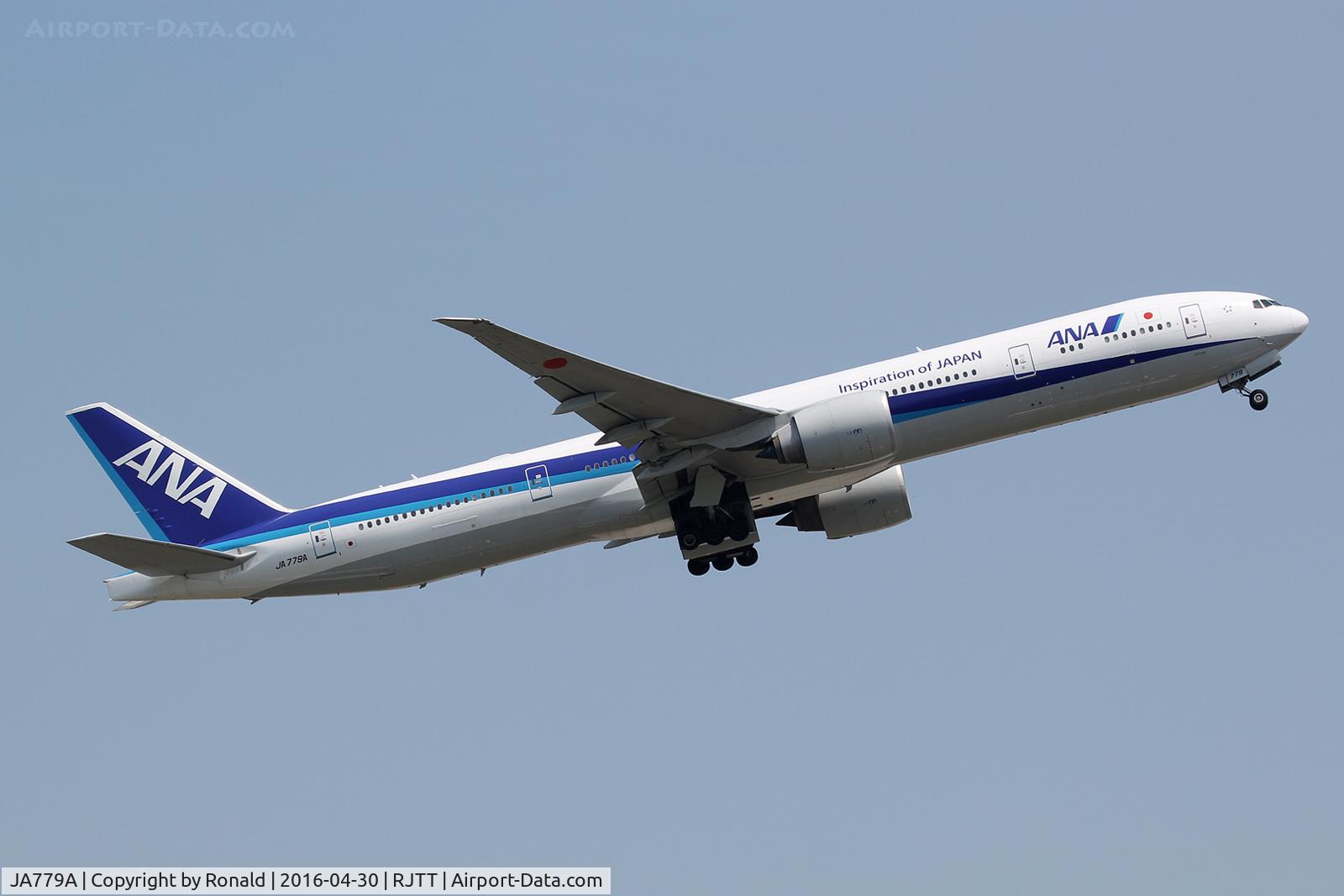 JA779A, 2007 Boeing 777-381/ER C/N 34894, at nrt