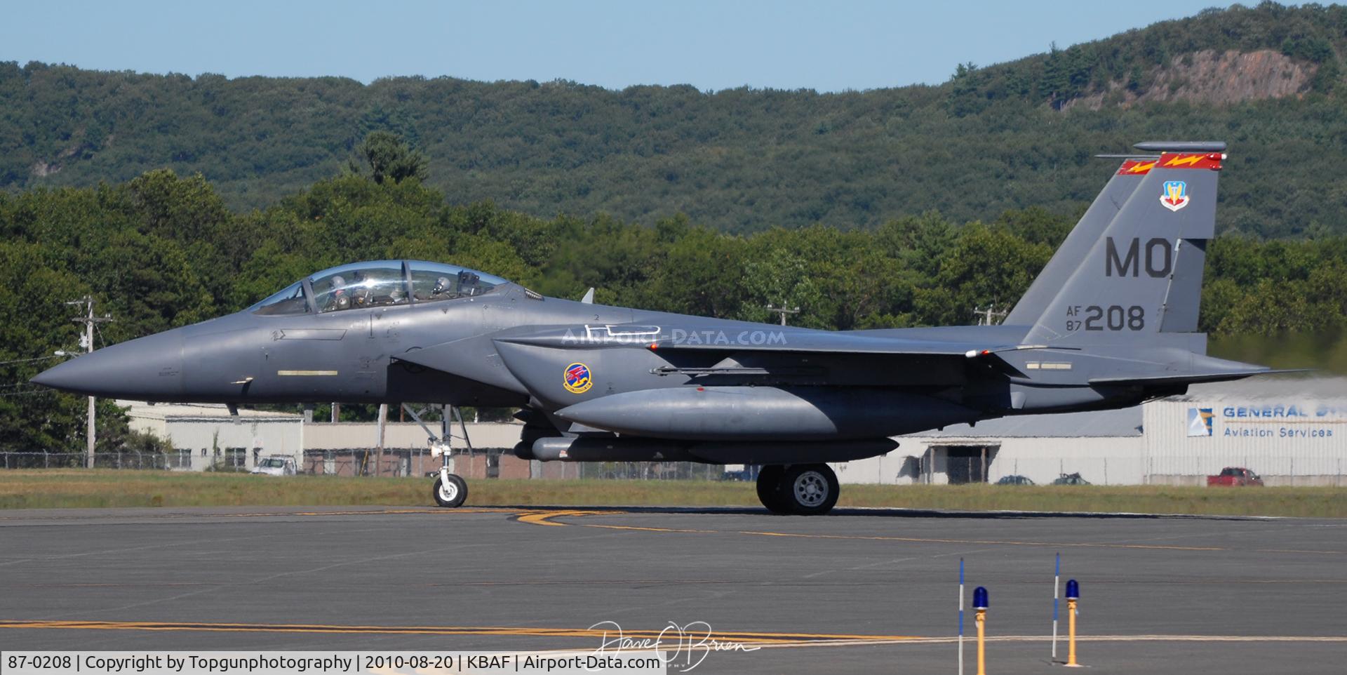 87-0208, 1987 McDonnell Douglas F-15E Strike Eagle C/N 1073/E048, 389th FS