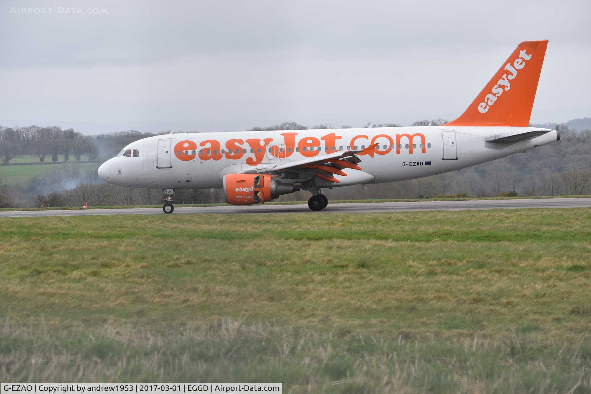 G-EZAO, 2006 Airbus A319-111 C/N 2769, G-EZAO at Bristol Airport.