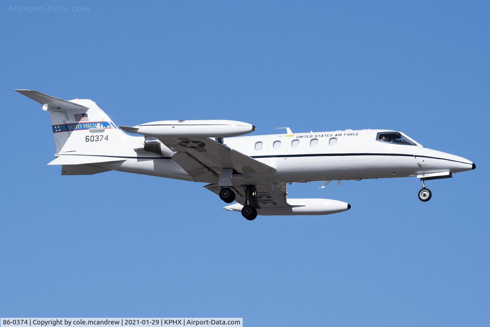 86-0374, 1986 Gates Learjet C-21A C/N 35A-626, COUGR69
