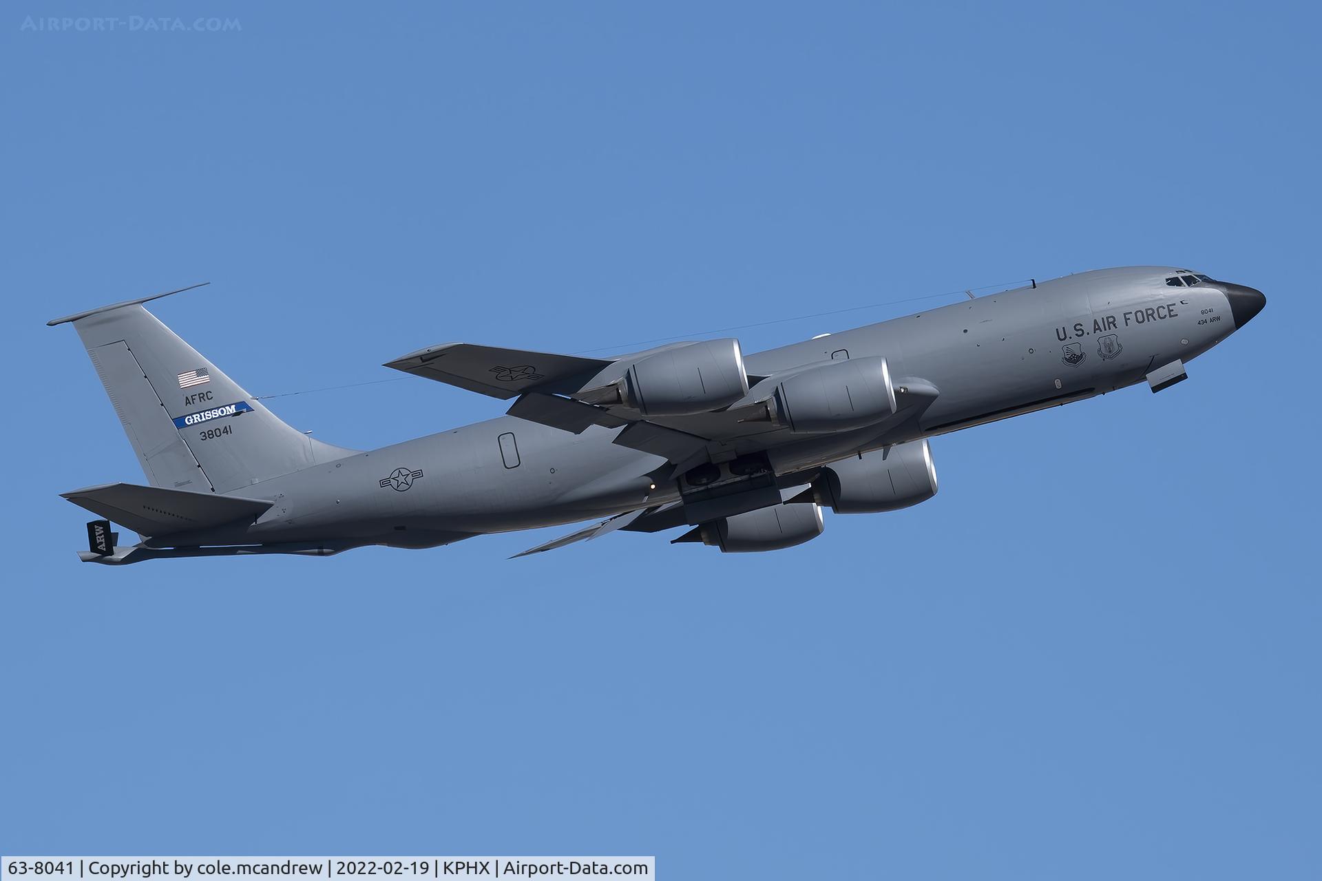 63-8041, 1963 Boeing KC-135R Stratotanker C/N 18658, INDY74
