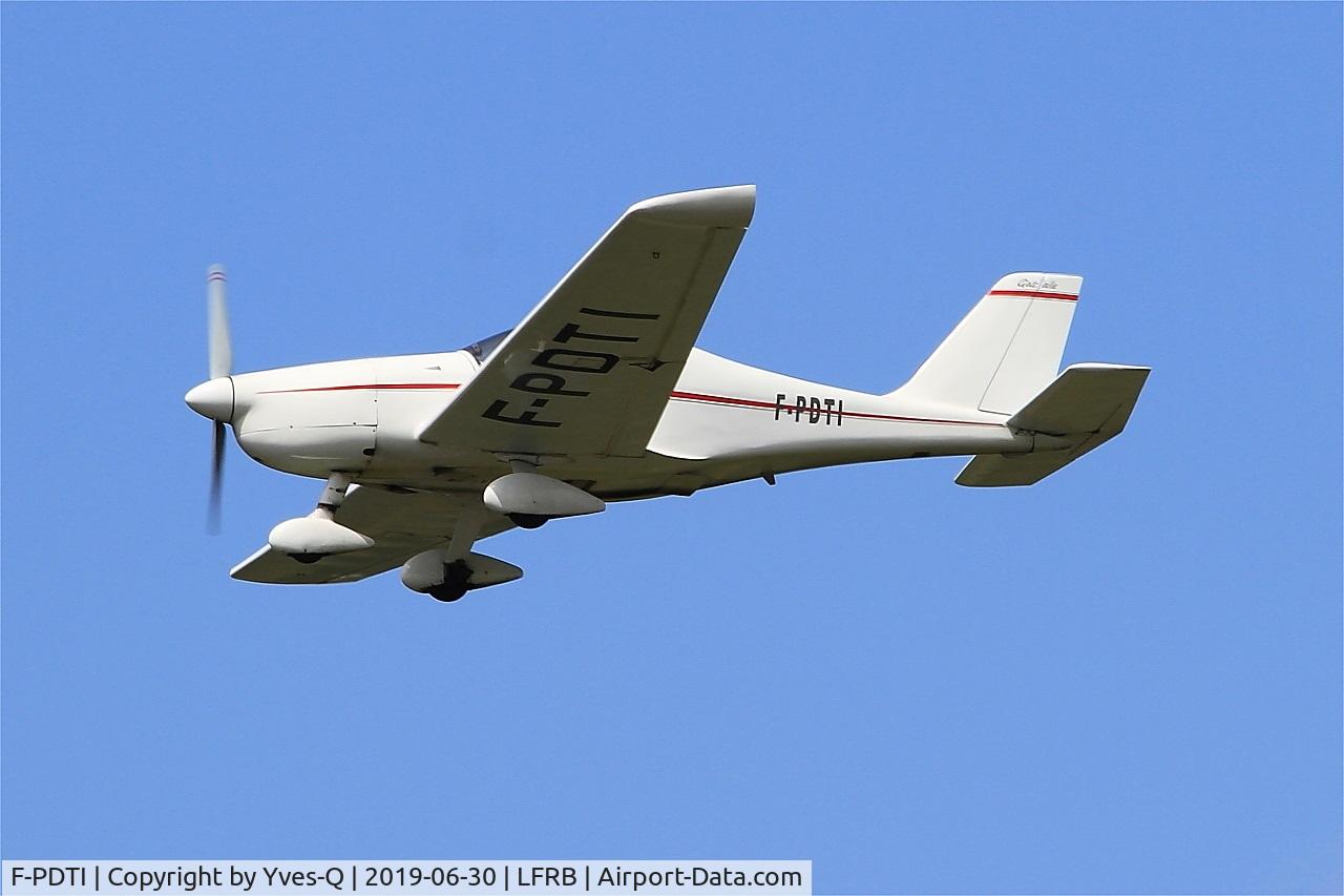 F-PDTI, Pennec Serge Dieselis PL-2 C/N 02, Pennec Serge DIESELIS PL-2, Take off Rwy 25L, Brest-Bretagne Airport (LFRB-BES)