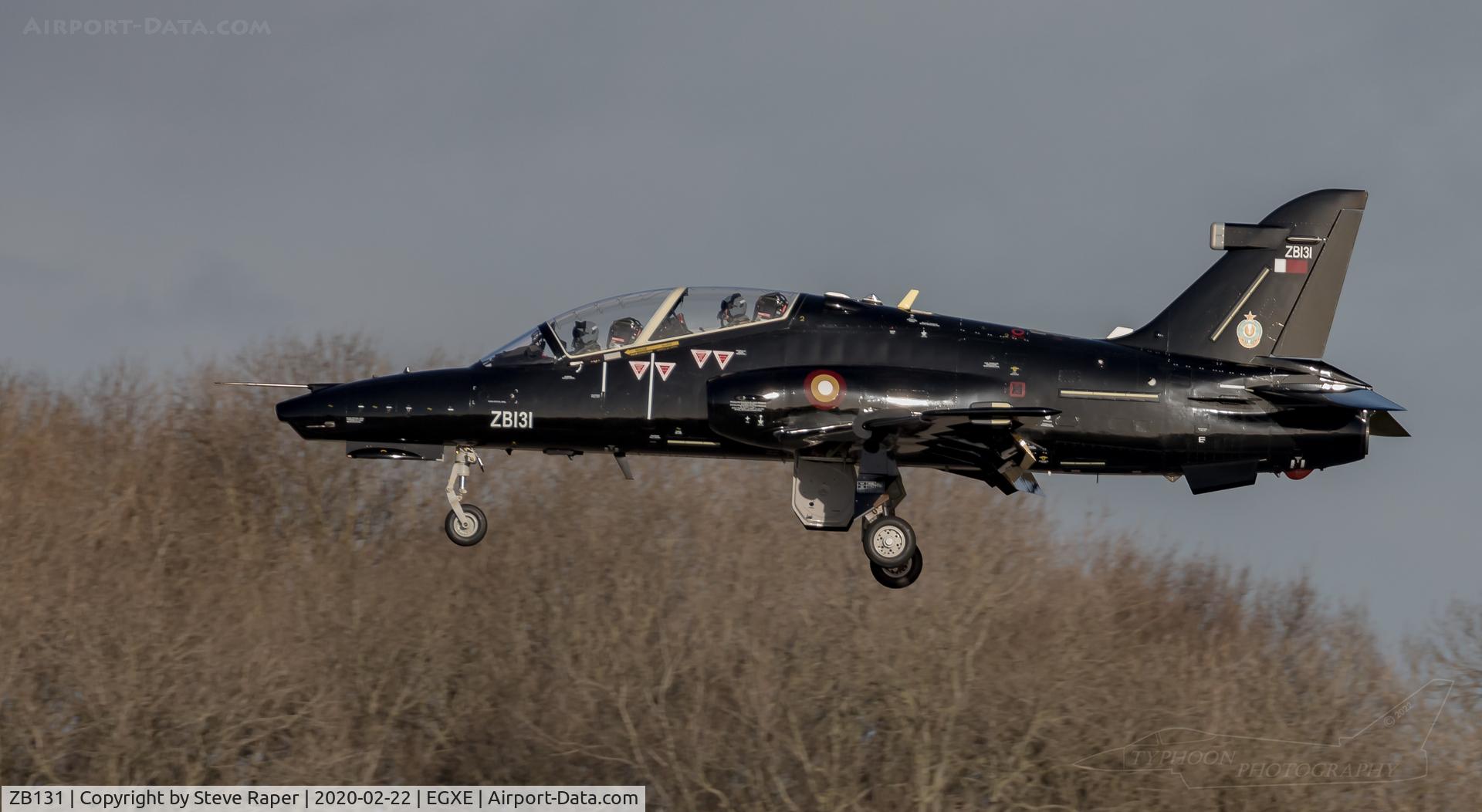 ZB131, 2021 BAE Systems Hawk T2 Mk167 C/N QA001, ZB 131 on finals at RAF Leeming