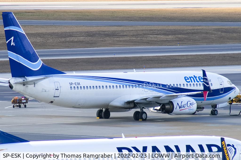 SP-ESK, 2003 Boeing 737-8Q8 C/N 30693, Enter Air Boeing 737-800 basic New Gen Airways (Thailand) colors