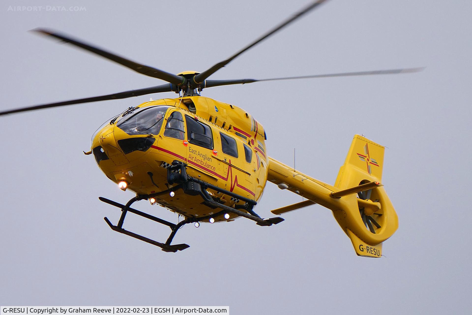 G-RESU, 2015 Airbus Helicopters EC-145T-2 (BK-117D-2) C/N 20052, Now flying with a five blade rotor.