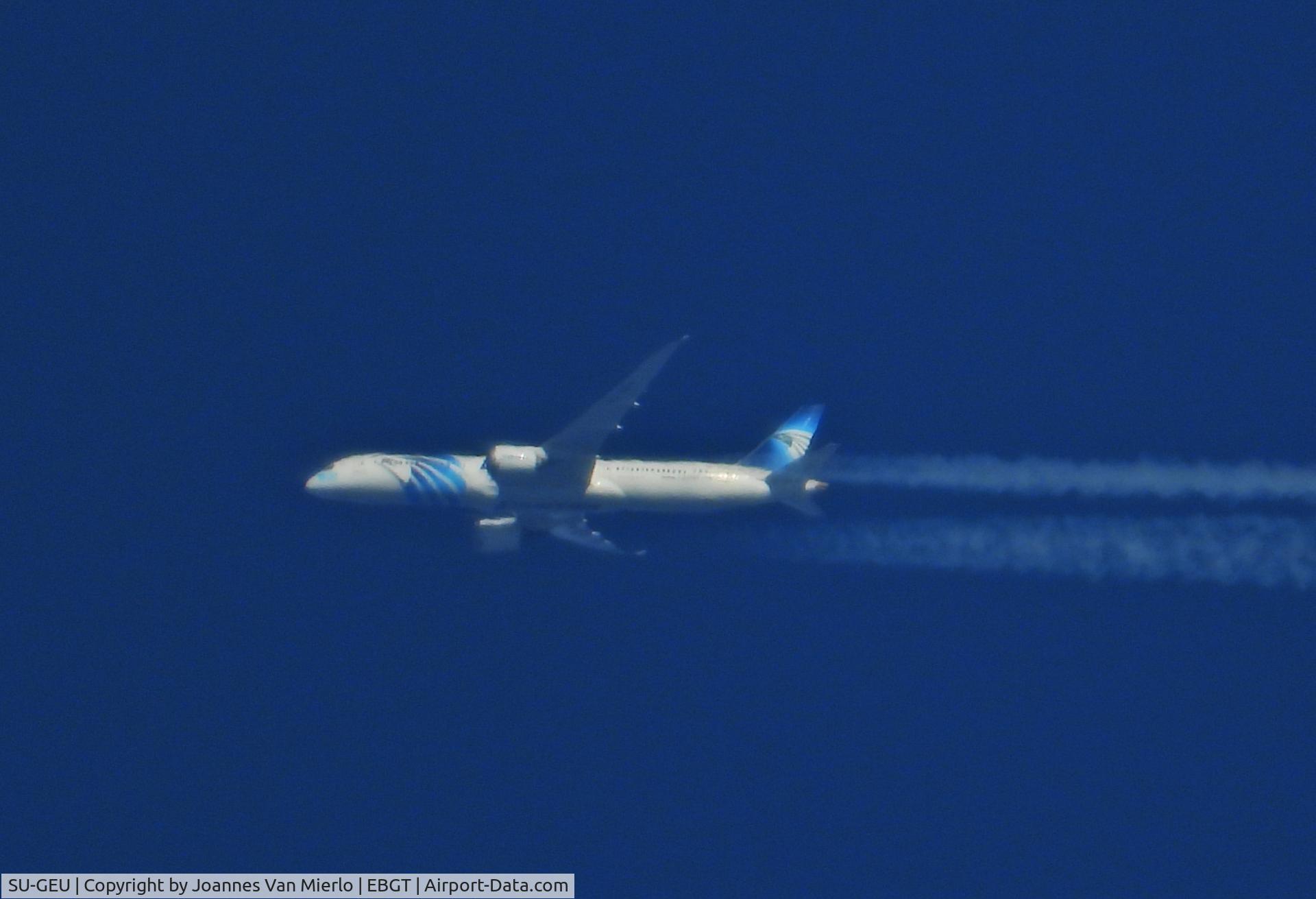SU-GEU, 2019 Boeing 787-9 Dreamliner Dreamliner C/N 38802, Over belgium