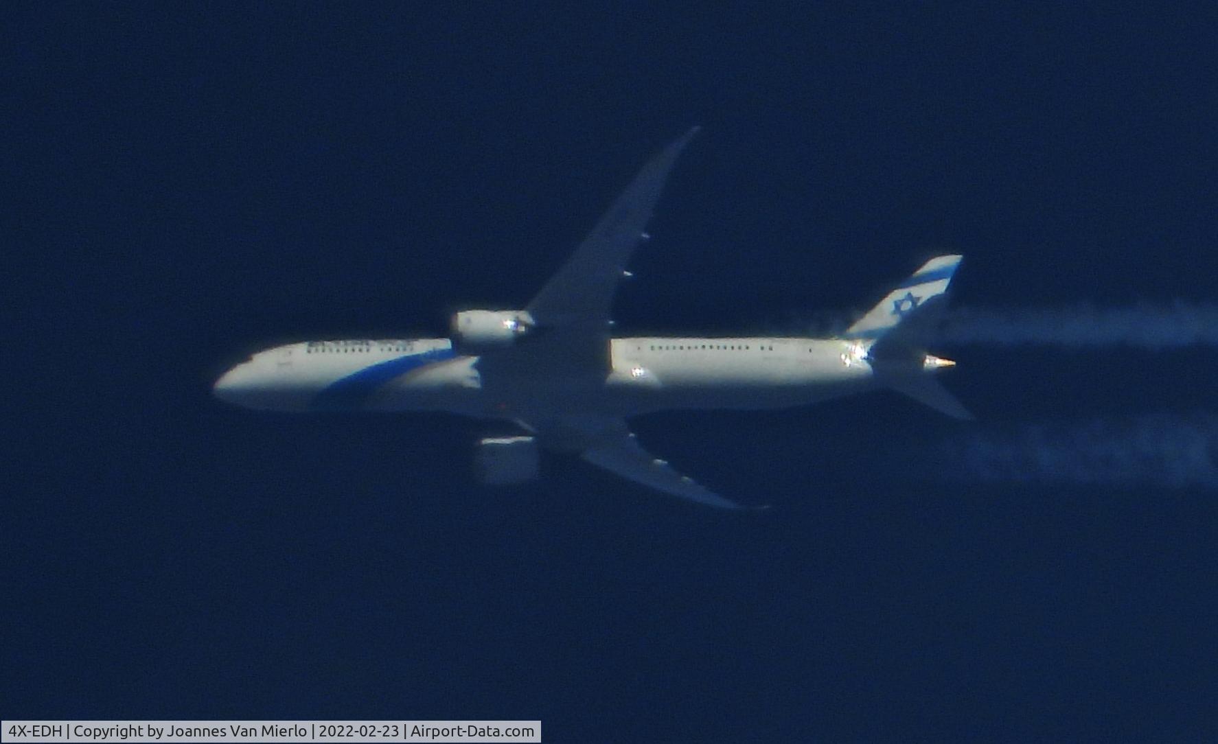 4X-EDH, 2018 Boeing 787-9 Dreamliner C/N 38085, Over Belgium