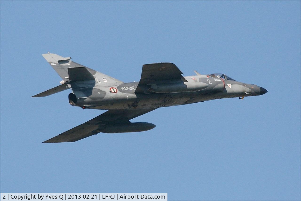 2, Dassault Super Etendard C/N 2, Dassault Super Etendard M, Climbing from rwy 08, Landivisiau Naval Air Base (LFRJ)