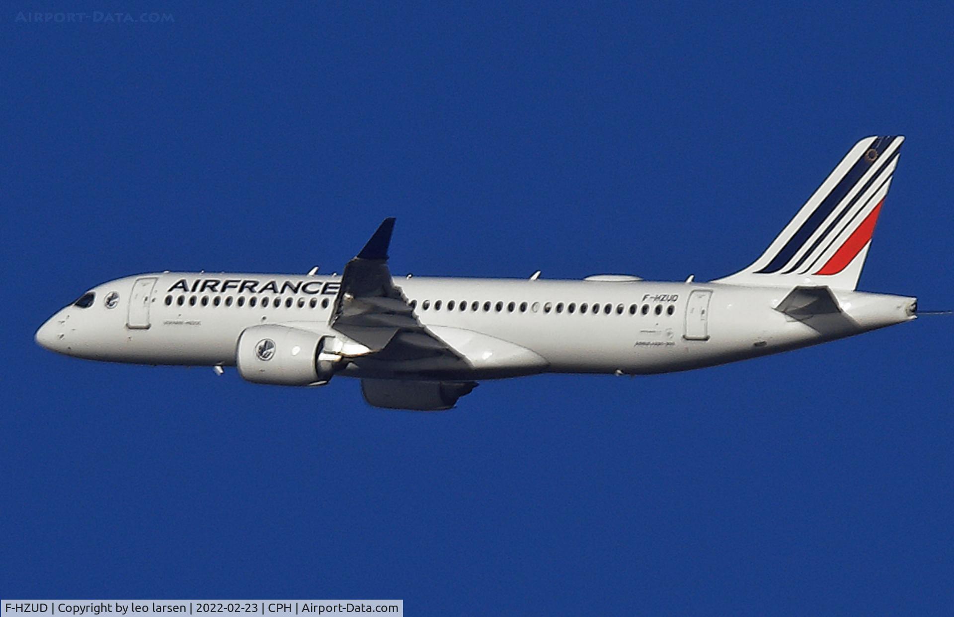 F-HZUD, 2021 Airbus A220-300 C/N 55141, Copenhagen 23.2.2022