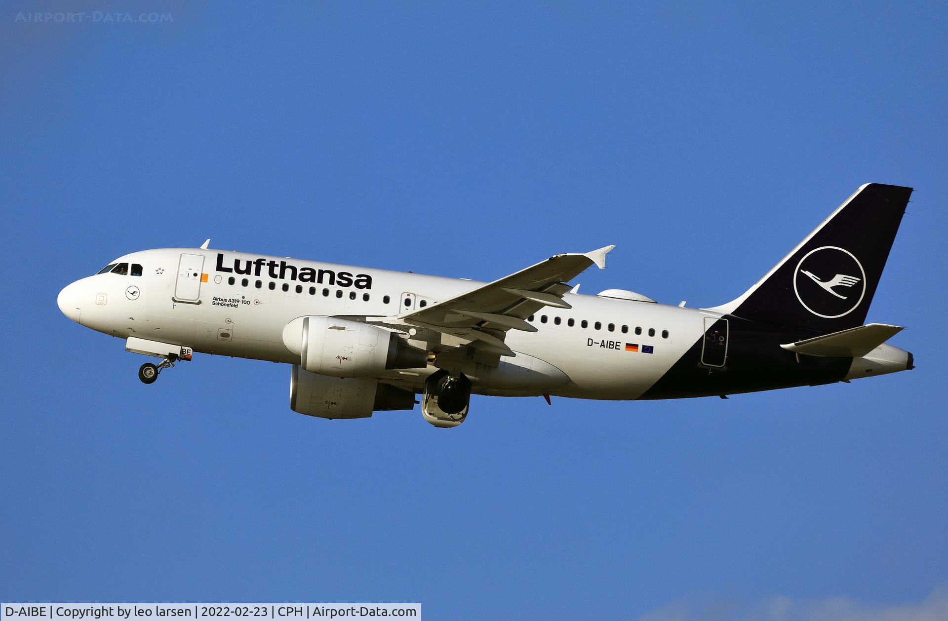 D-AIBE, 2010 Airbus A319-112 C/N 4511, Copenhagen 23.2.2022