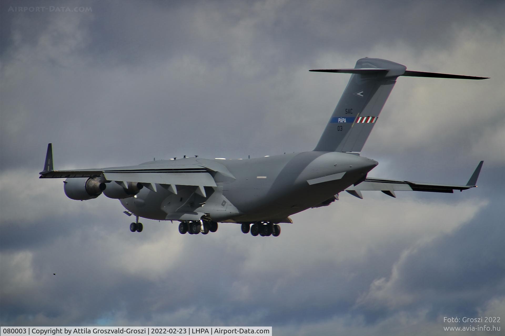 080003, 2009 Boeing C-17A Globemaster III C/N F-211, LHPA - Pápa Air Base, Hungary