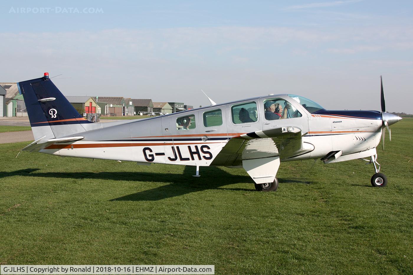 G-JLHS, 1990 Beech A36 Bonanza 36 C/N E-2571, at ehmz
