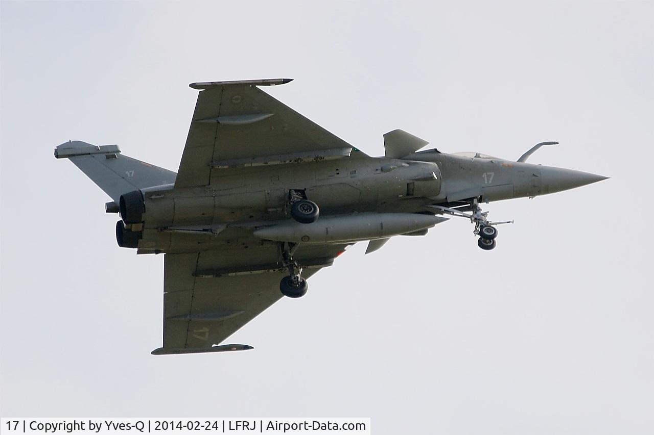 17, Dassault Rafale M C/N 17, Dassault Rafale M,  Take off rwy 08, Landivisiau naval air base (LFRJ)